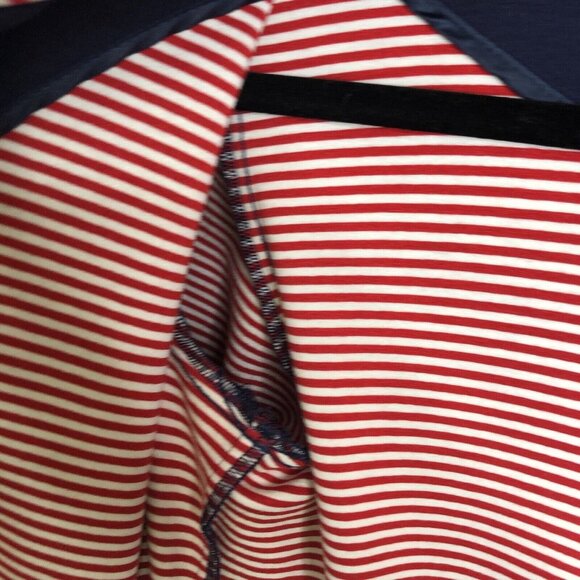 Anna Seravalli Jacket Womens Small US 40 Italy Navy Blue Red Sailor East Coast - Picture 15 of 16